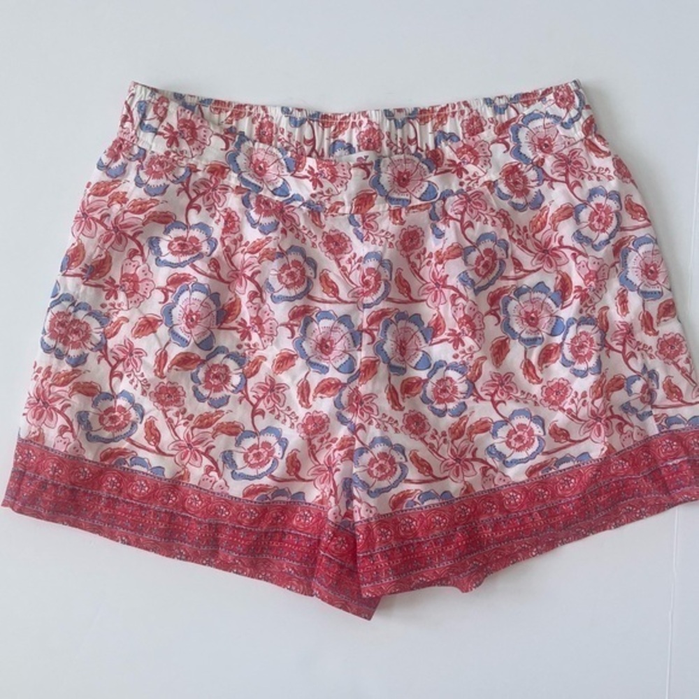 Vineyard Vines High Waist Shorts Red and Pink